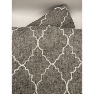Sonoma‎ Goods For Life Grey Quatrefoil Trellis Grommet Curtain Panels Set